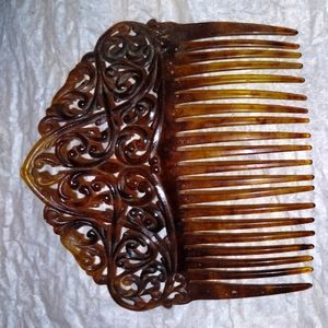 Authentic Indonesian Turtle Shell Comb Antique